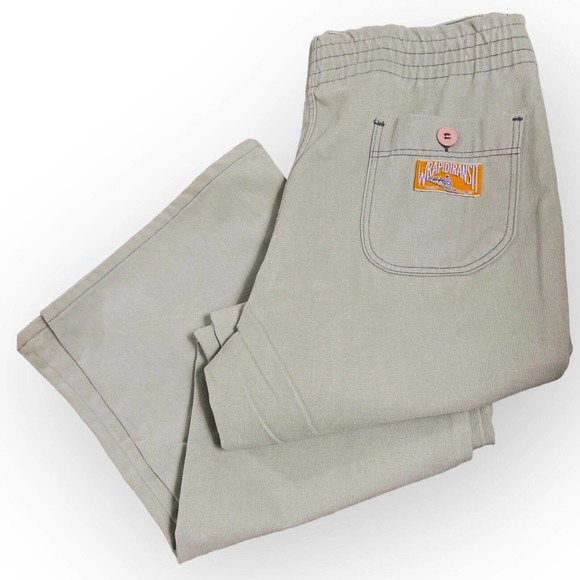 70s Wrangler Wrapid Transit Corduroy Bell Bottom Pants Flare 32 x 30 Grey Blue - Picture 6 of 8